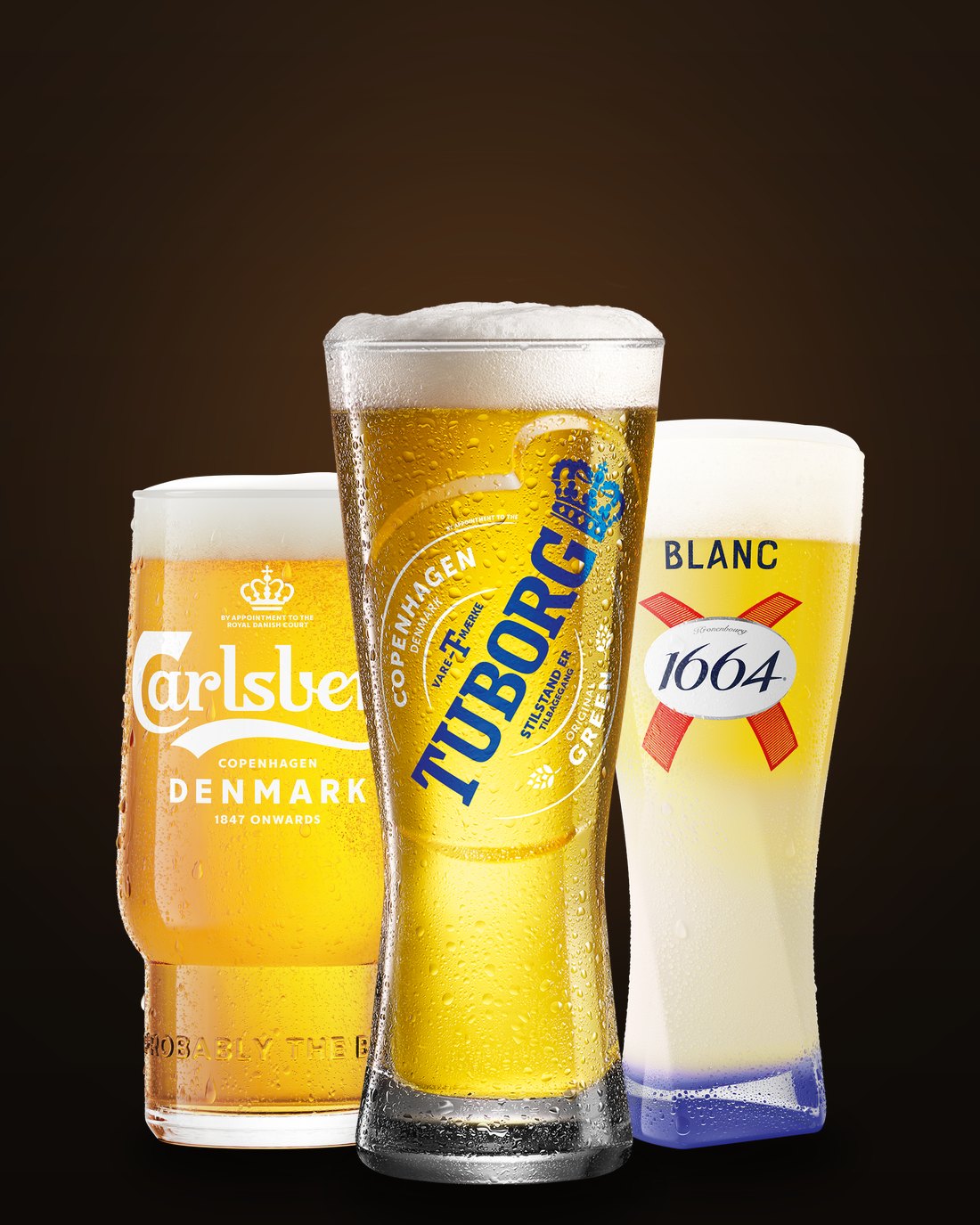 Csapolt sörök — Carlsberg, Tuborg, 1664 Blanc